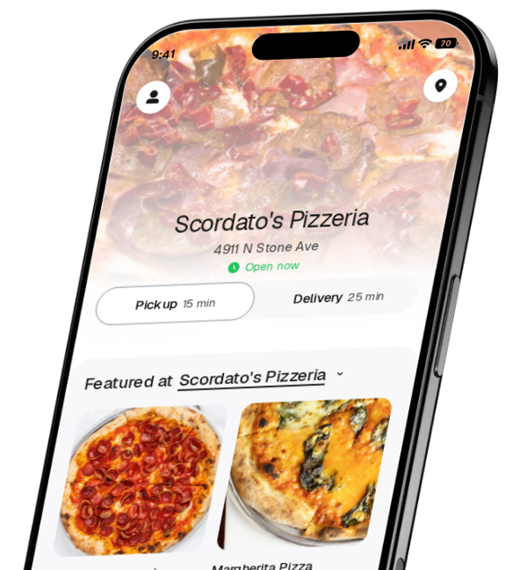 Scordato's Pizzeria app preview
